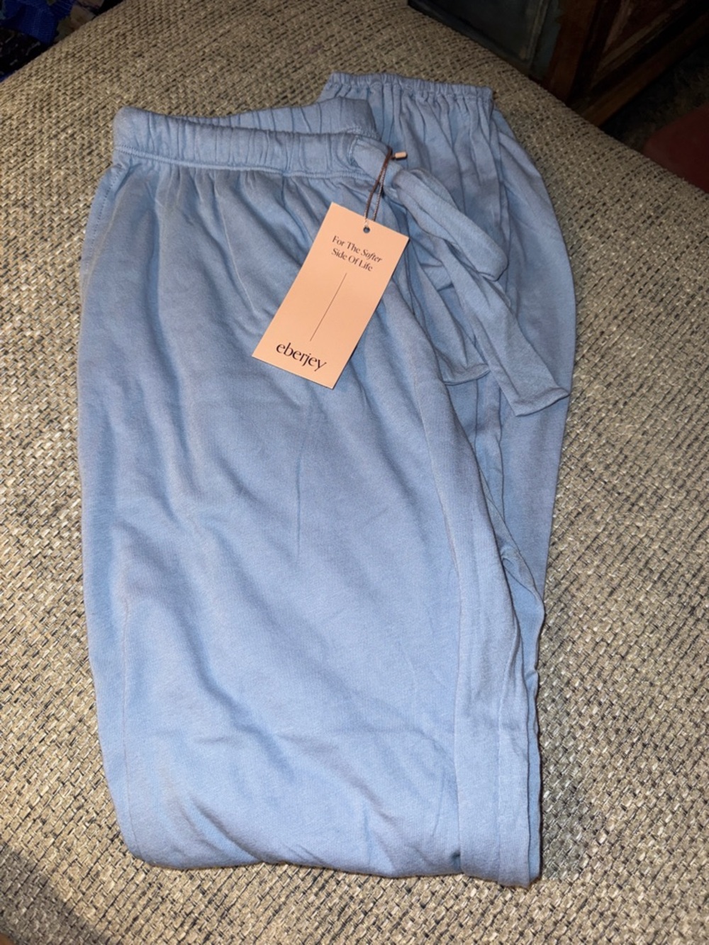 Eberjey Powder Blue Drawstring Lounge Pants